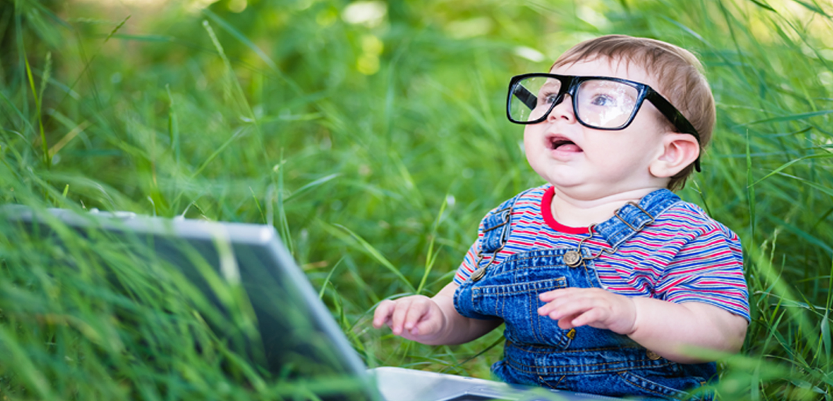 child on laptop