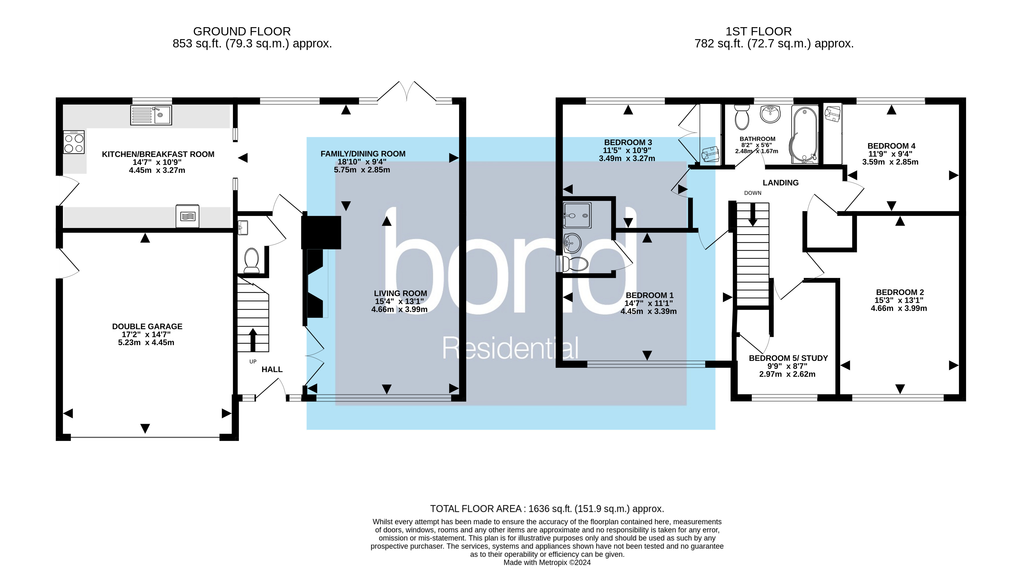 Floorplans For Danbury, Chelmsford, Essex