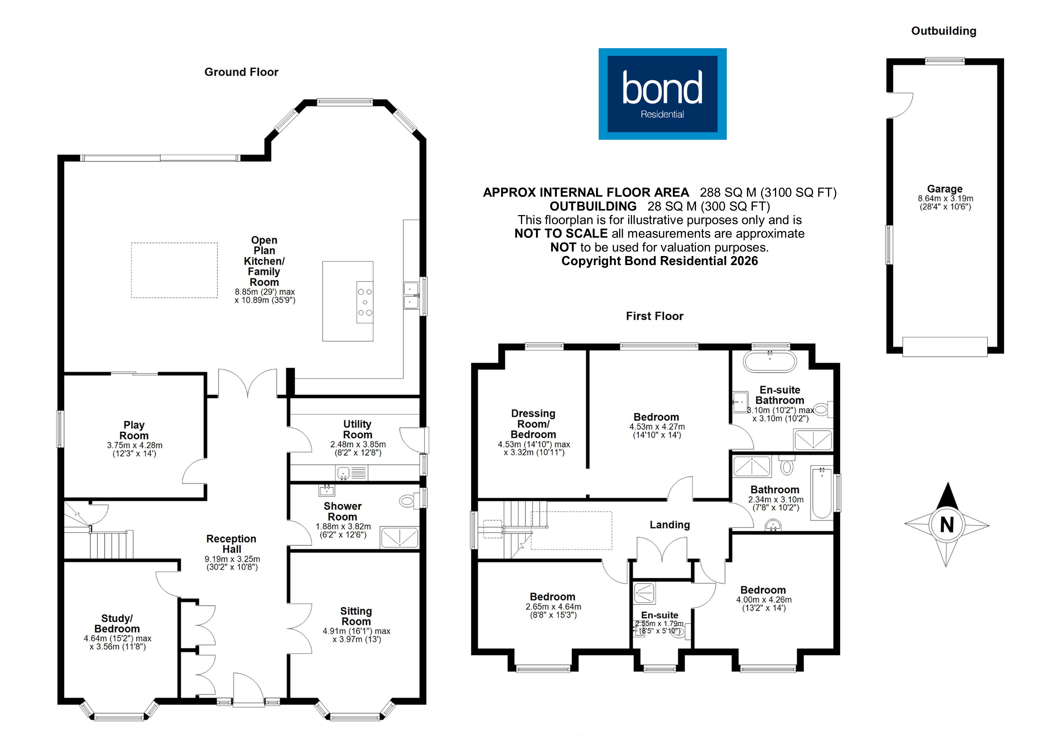 Floorplans For Great Baddow, Chelmsford, Essex