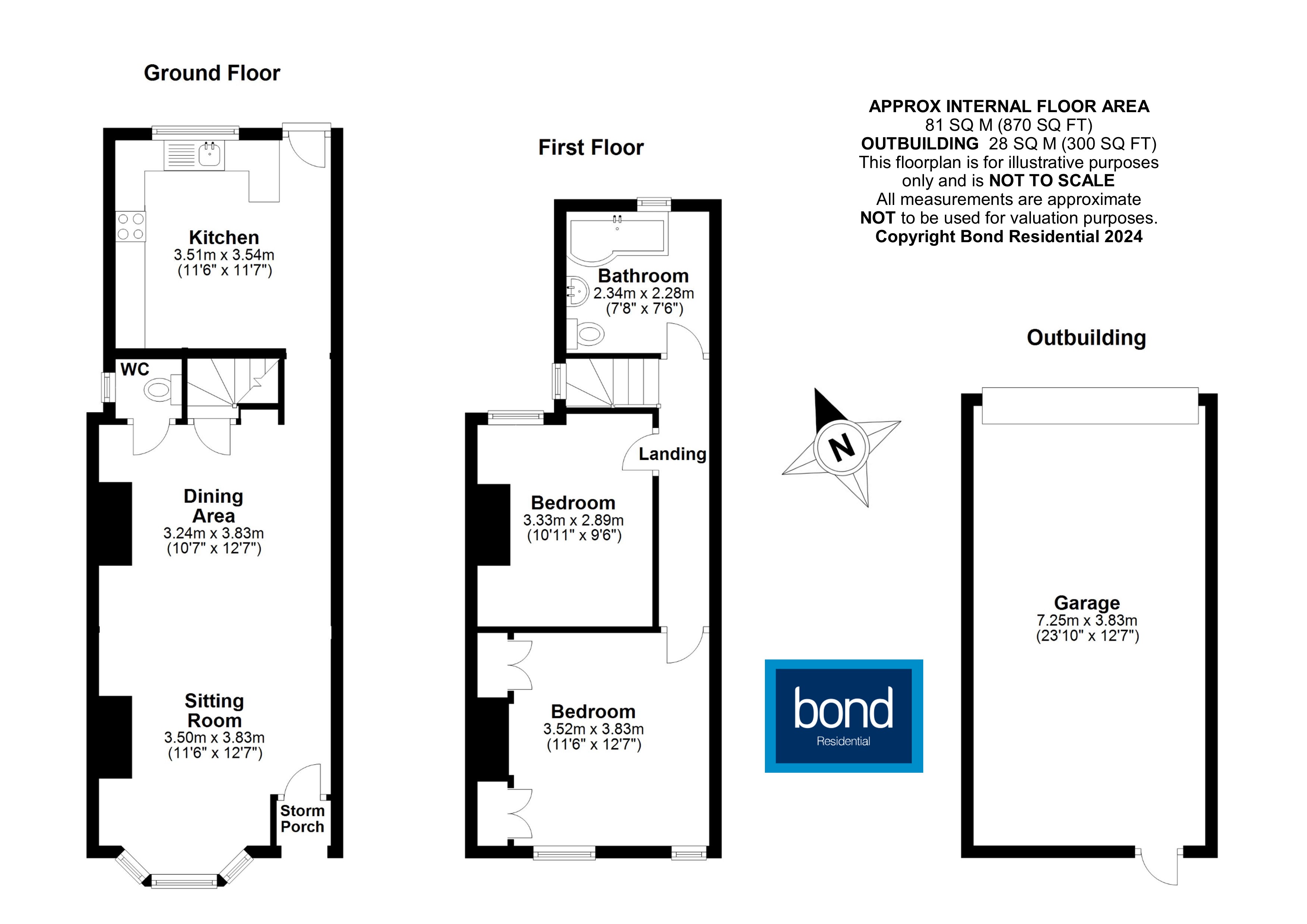Floorplans For Sandford Road, Chelmsford, Essex