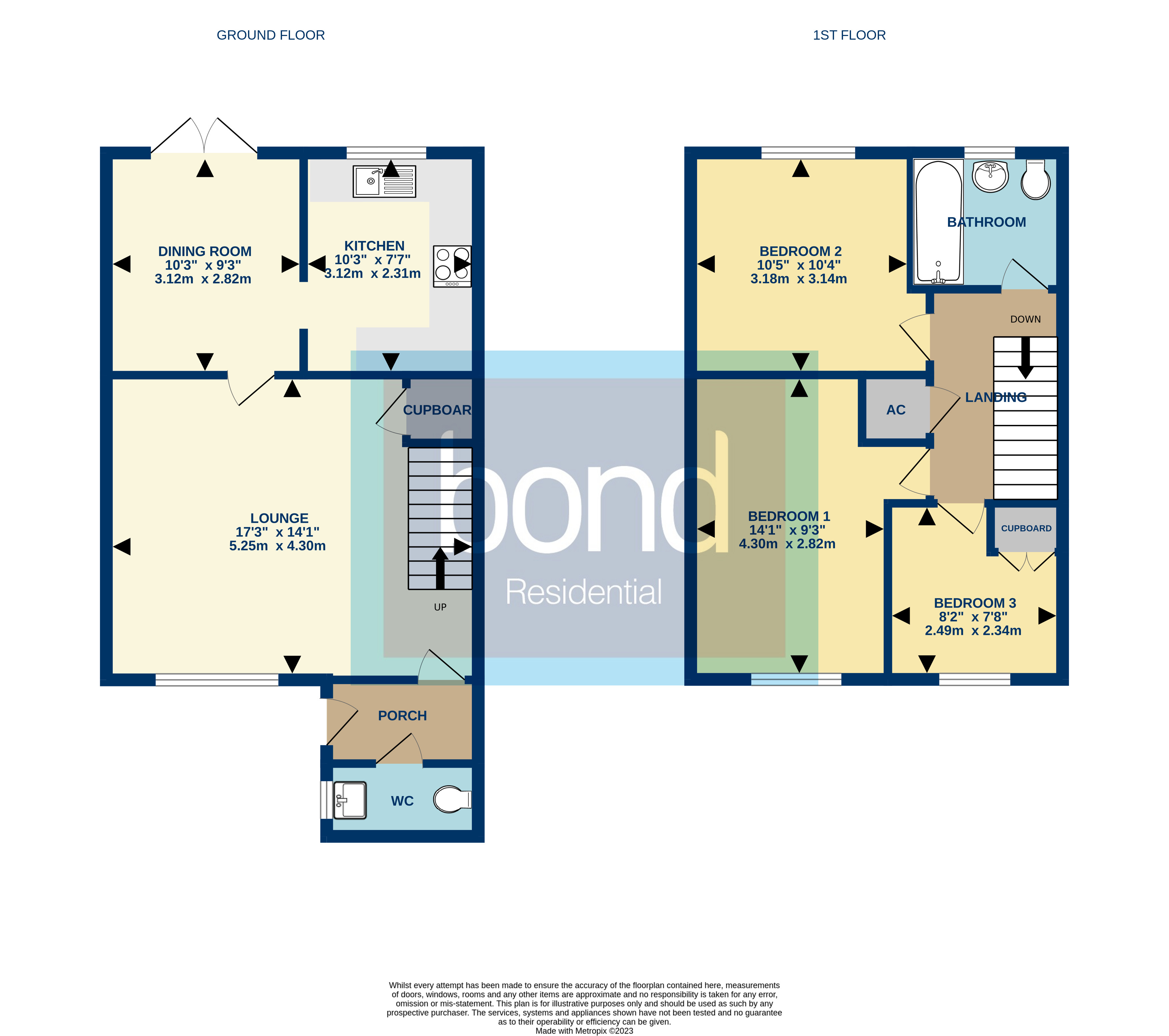 Floorplans For Springfield, Chelmsford, Essex