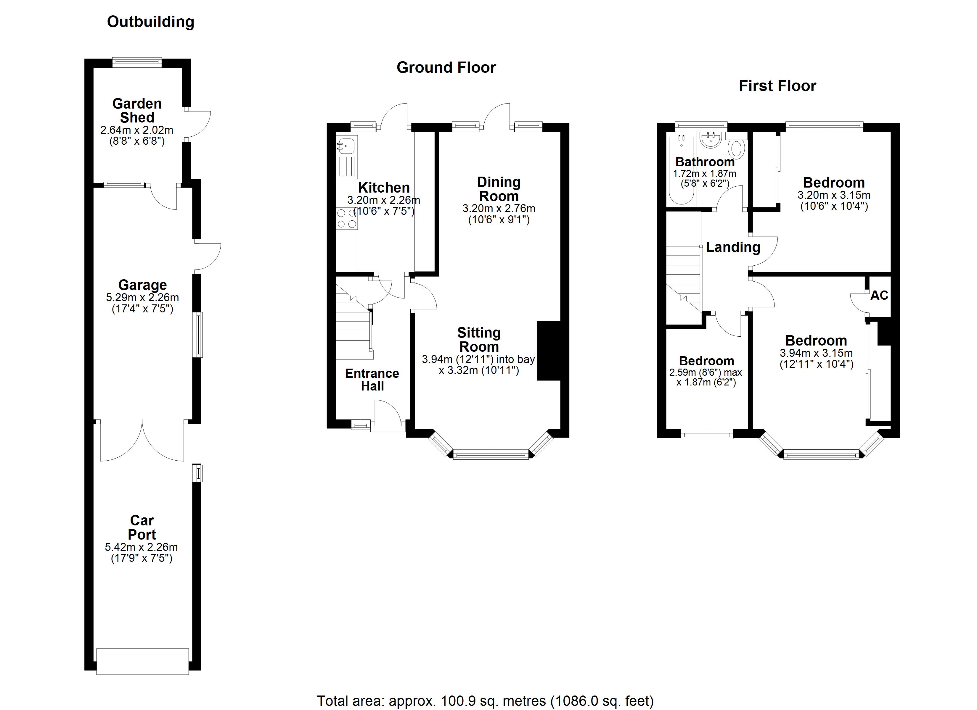 Floorplans For Moulsham Lodge, Chelmsford, Essex