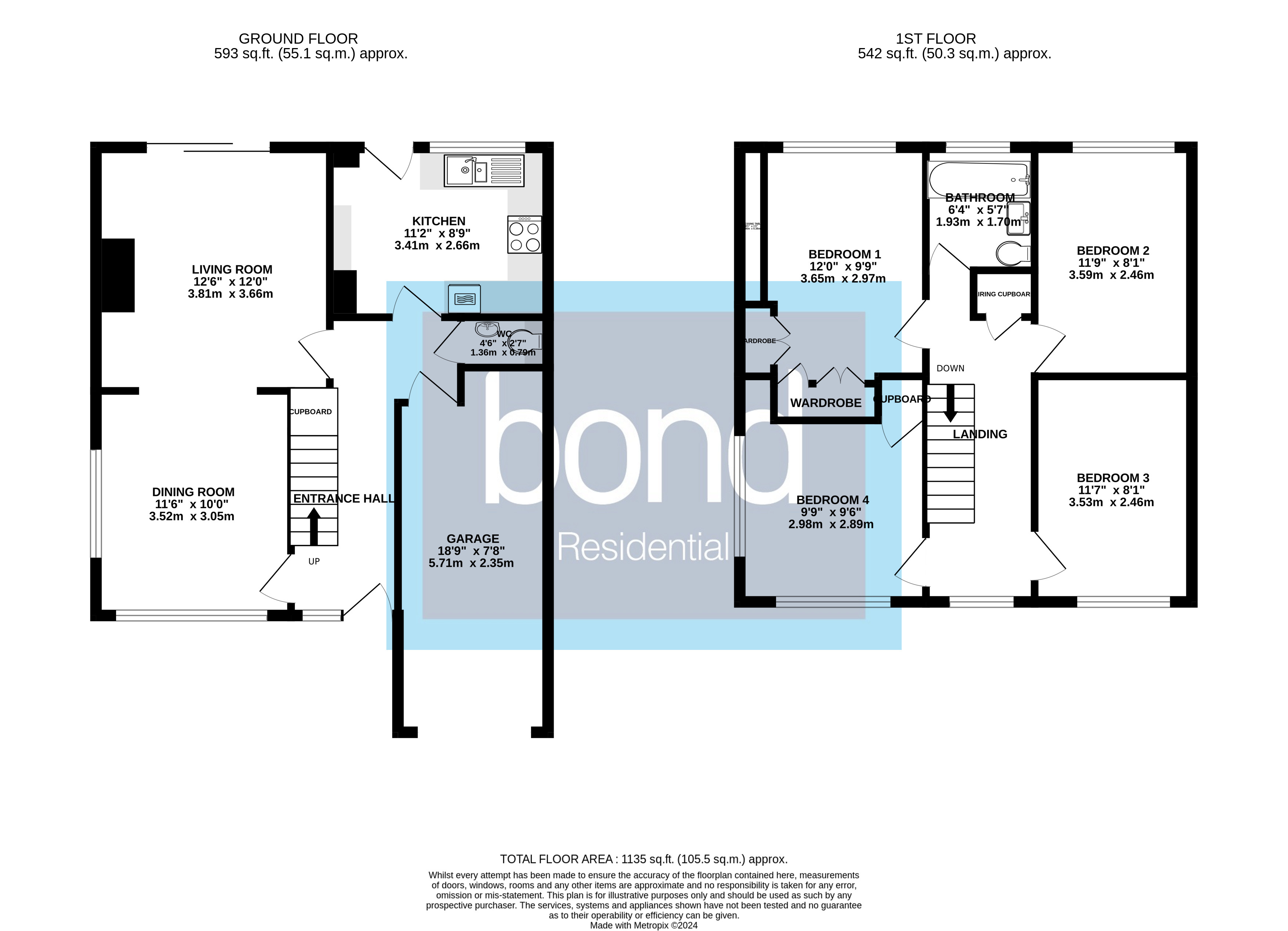 Floorplans For Jarvis Field, Little Baddow, Essex