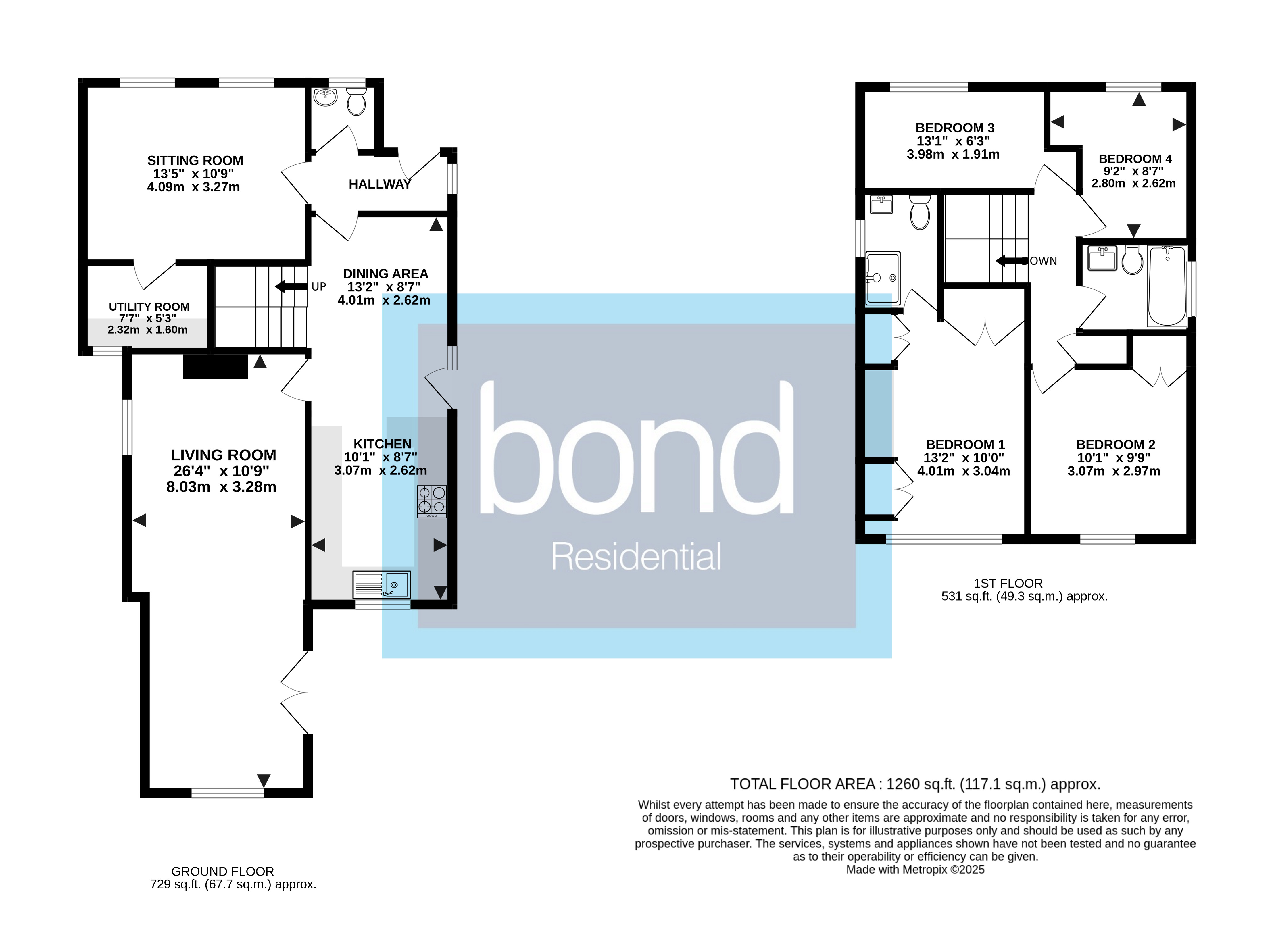 Floorplans For Bicknacre, Chelmsford, Essex