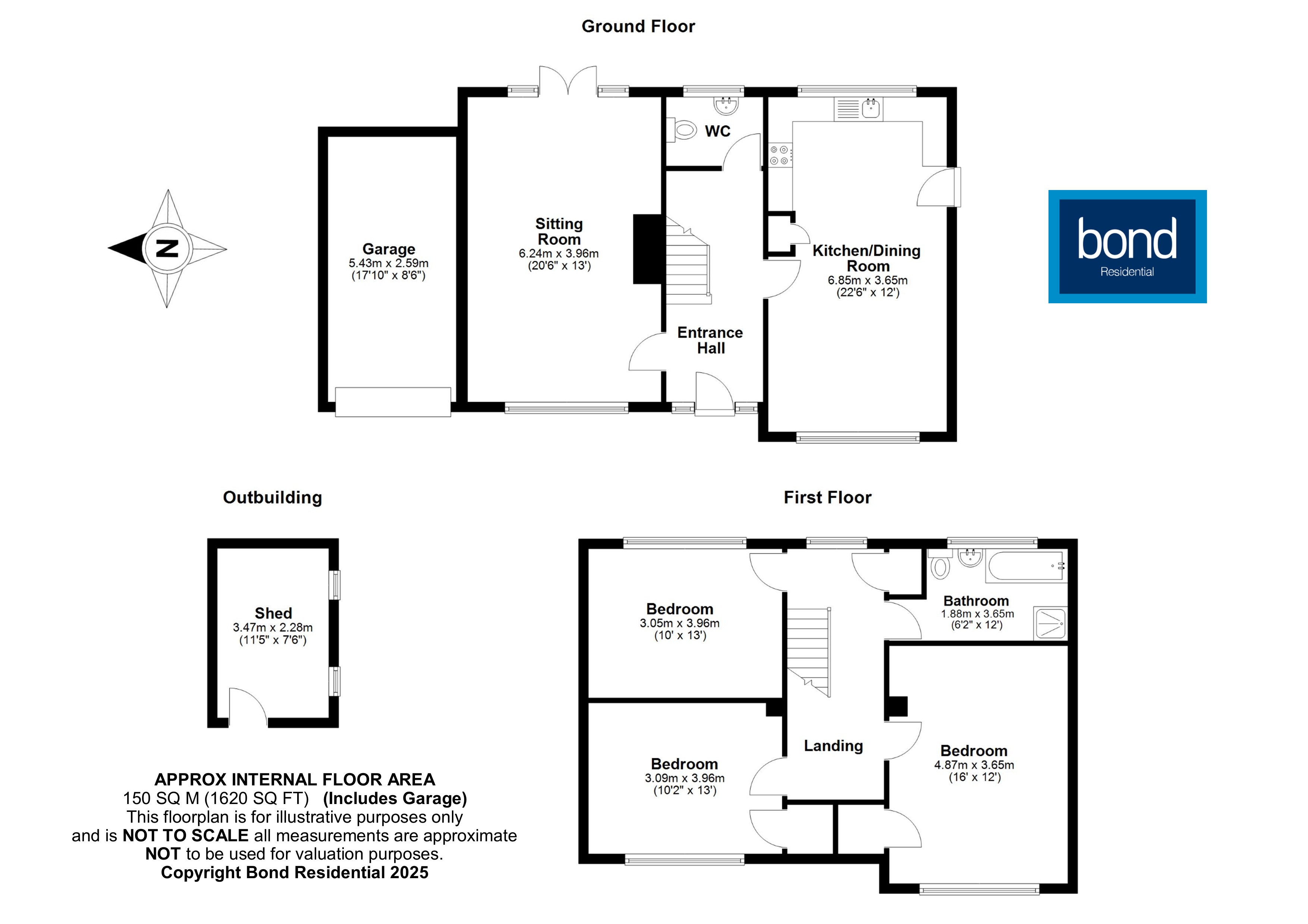Floorplans For Dene Court, Chelmsford, Essex