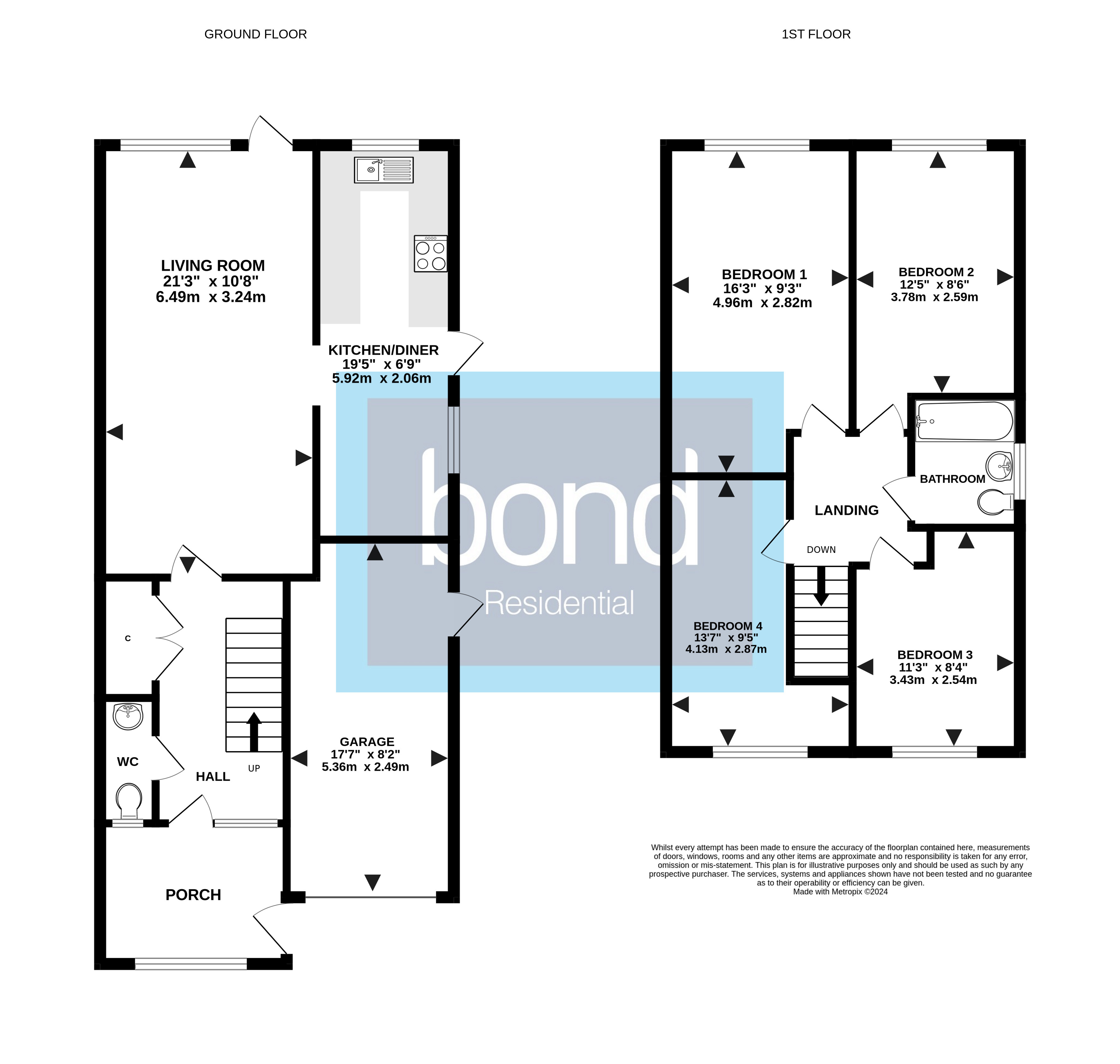 Floorplans For Great Baddow, Chelmsford, Essex