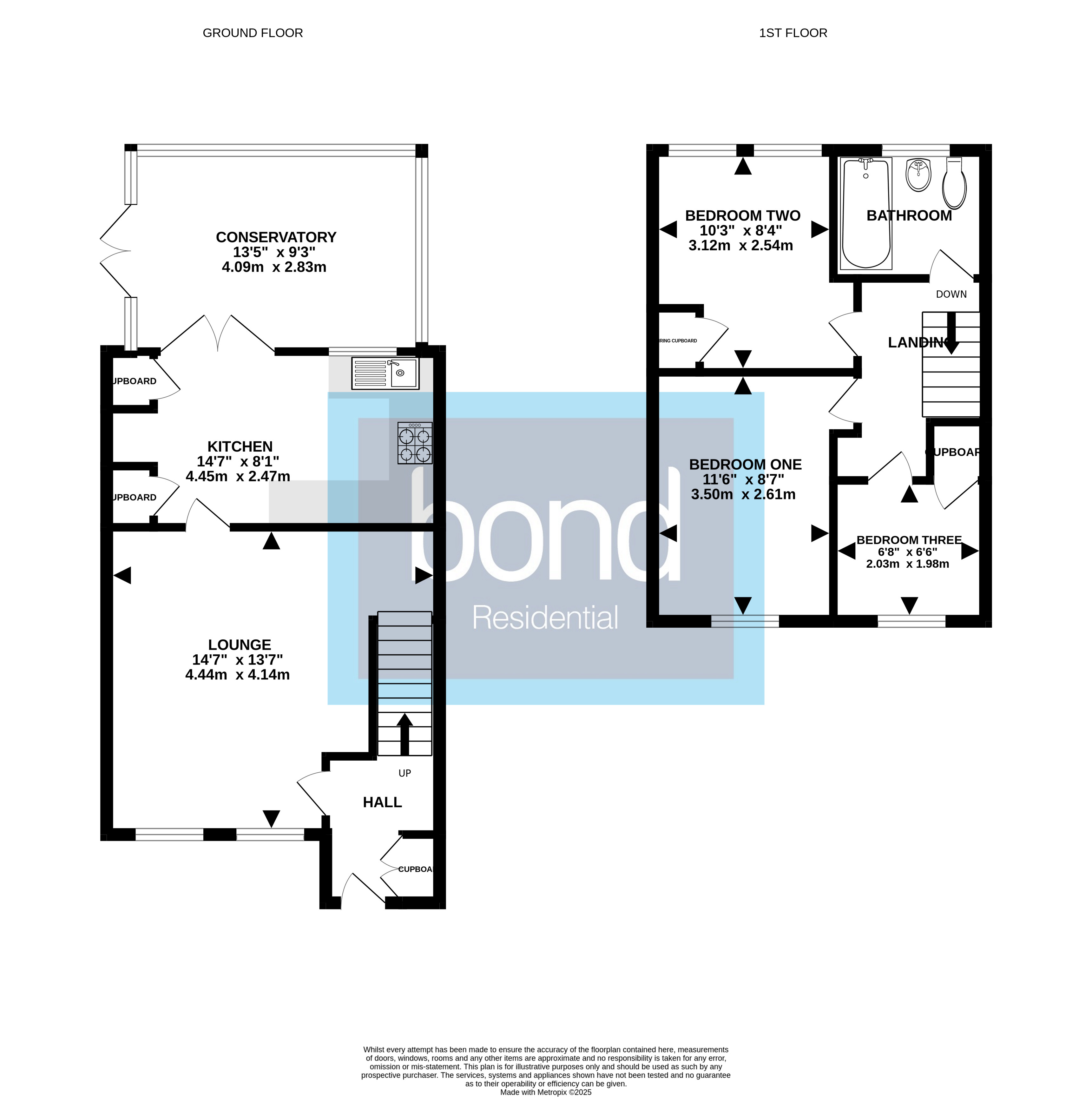 Floorplans For Springfield, Chelmsford, Essex