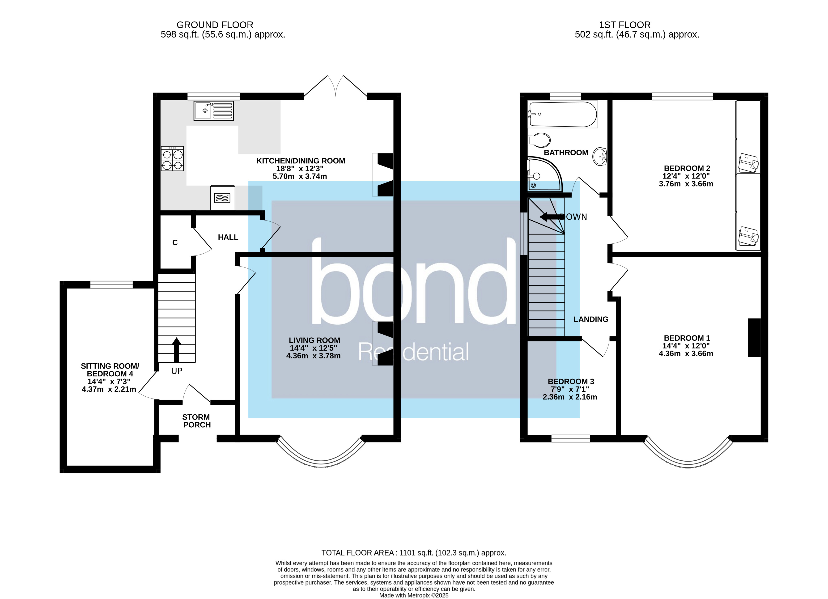 Floorplans For Widford Grove, Chelmsford, Essex