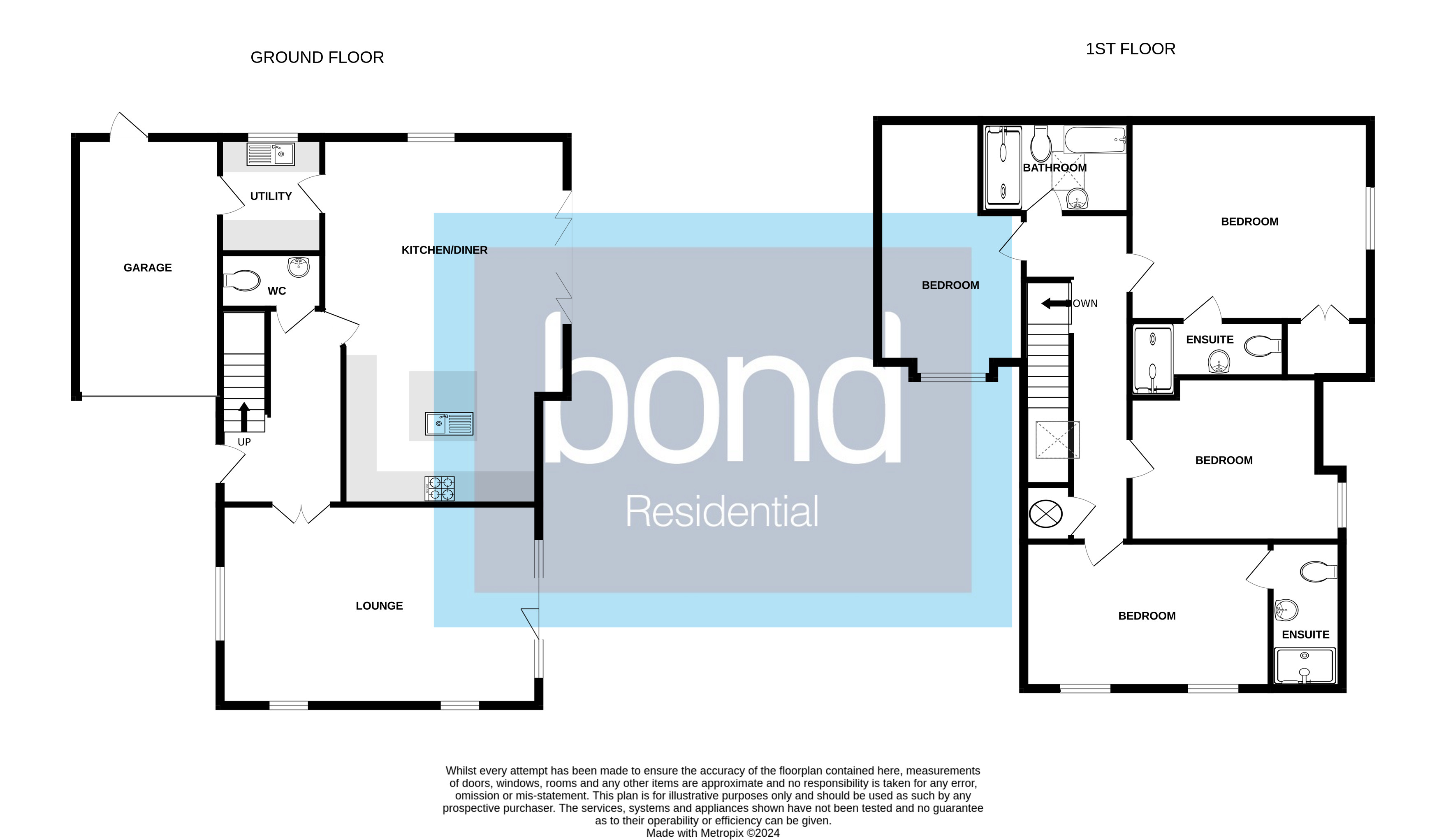 Floorplans For Southend Road, Howe Green, Essex