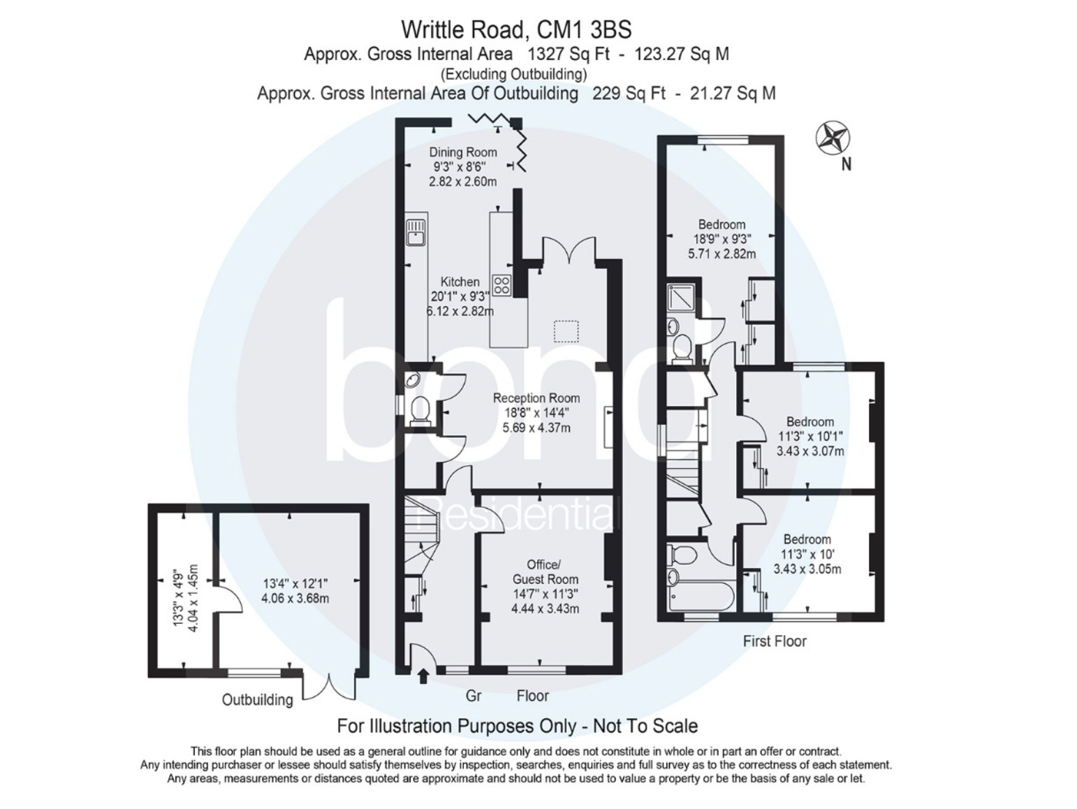 Floorplans For Writtle Road, Chelmsford, Essex