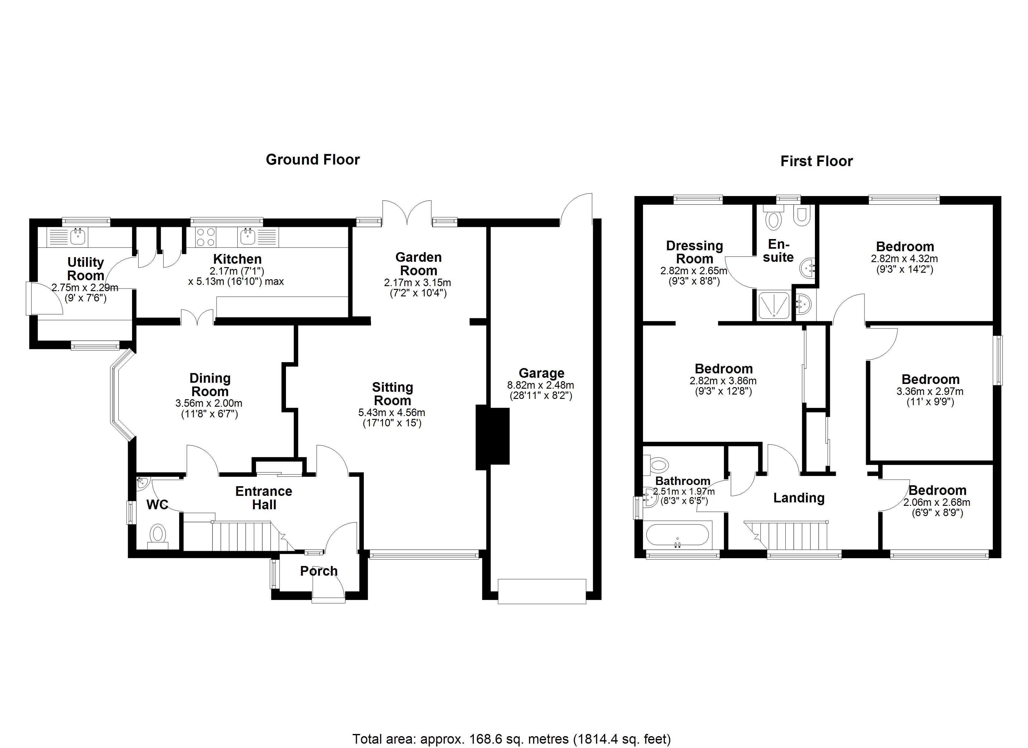 Floorplans For Great Baddow, Chelmsford, Essex