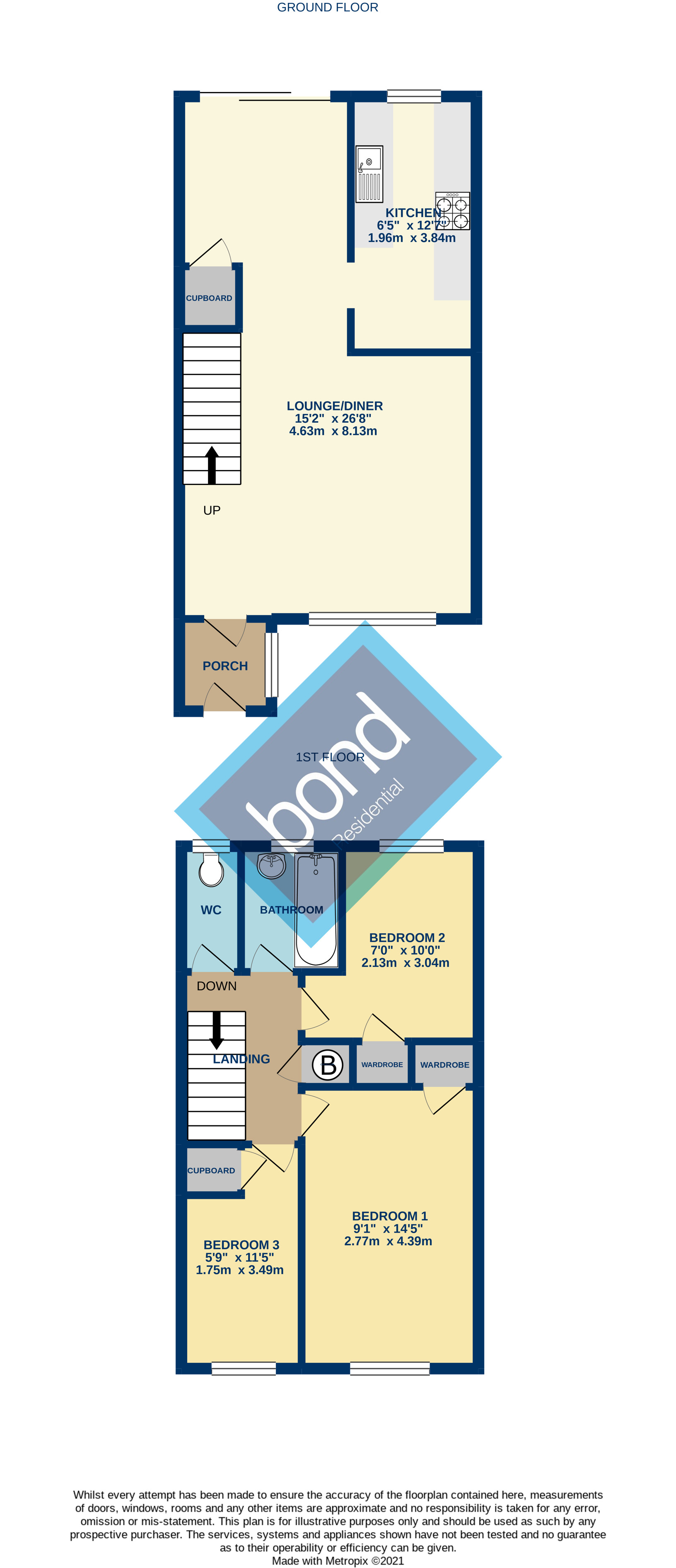 Floorplans For Linnet Drive, Chelmsford, Essex