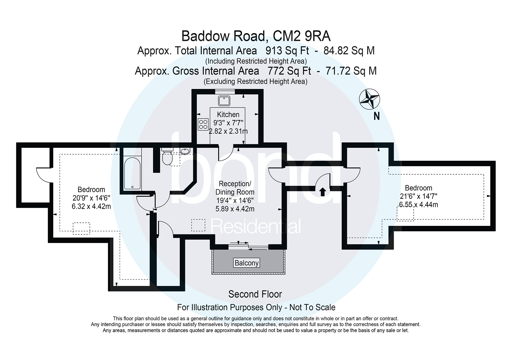 Floorplans For Baddow Road, Chelmsford, Essex