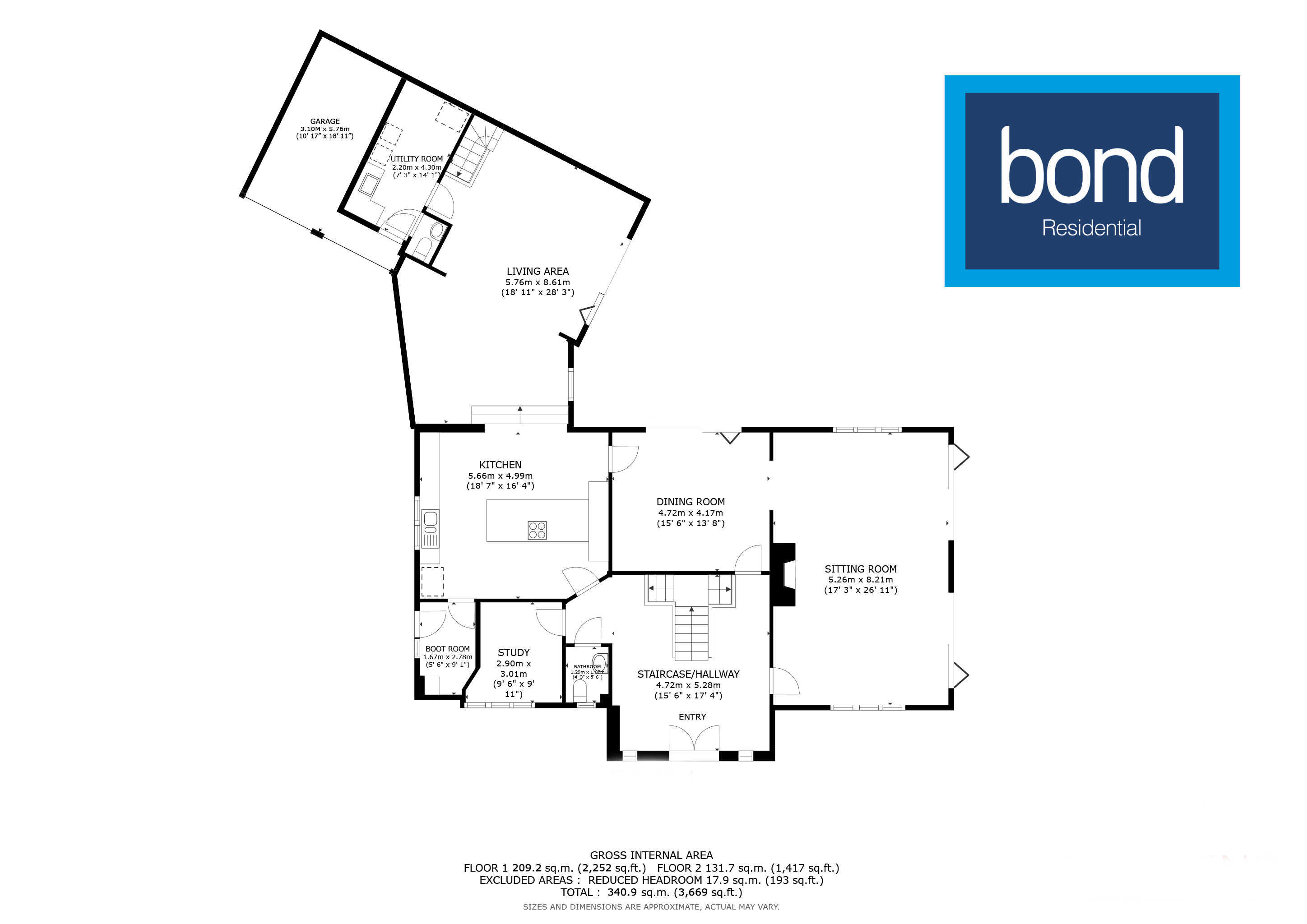 Floorplans For Cherry Garden Lane, Danbury, Essex