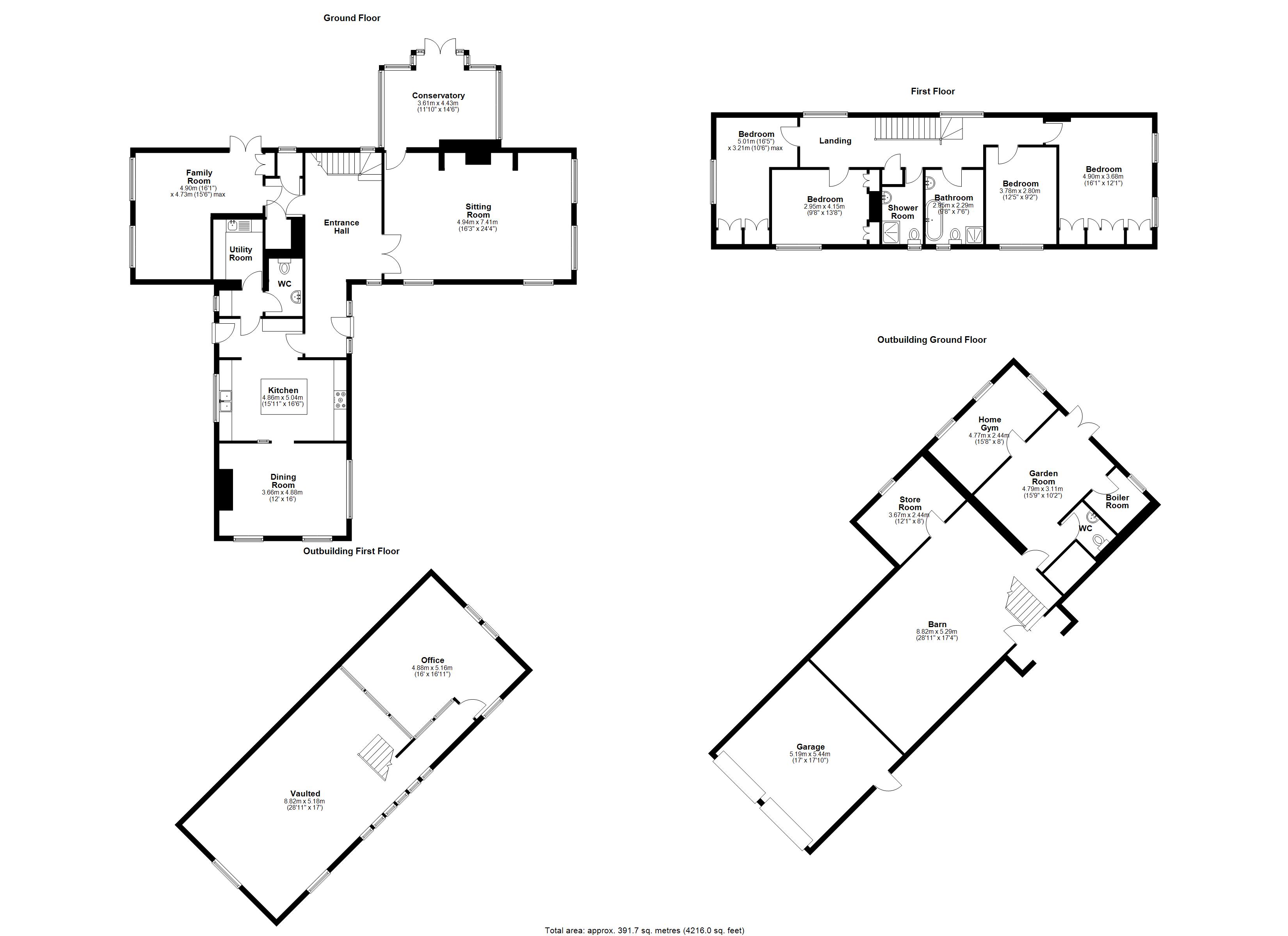 Floorplans For Little Baddow, Essex