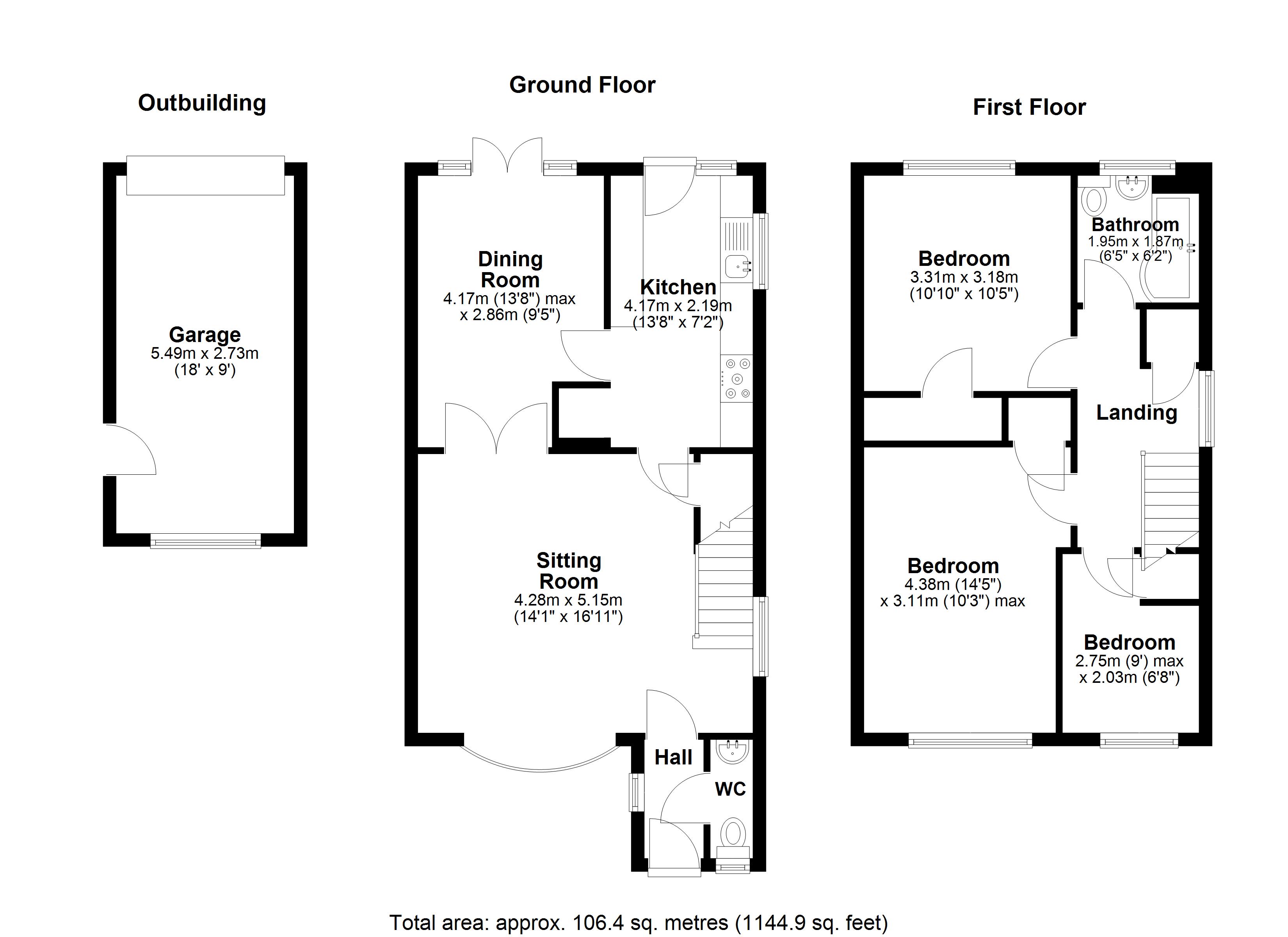 Floorplans For Tile Kiln, Chelmsford, Essex