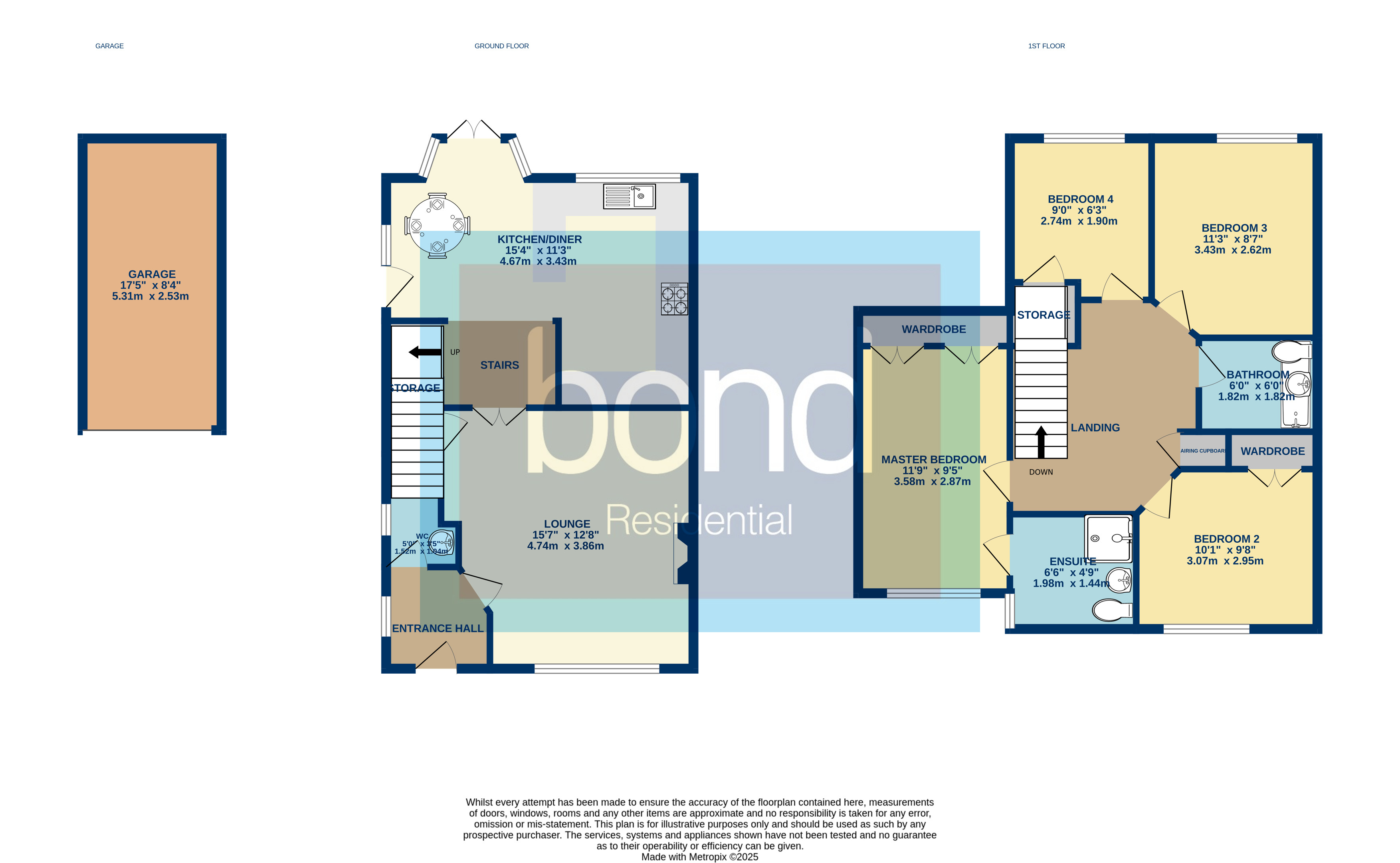 Floorplans For Berwick Avenue, Chelmsford, Essex