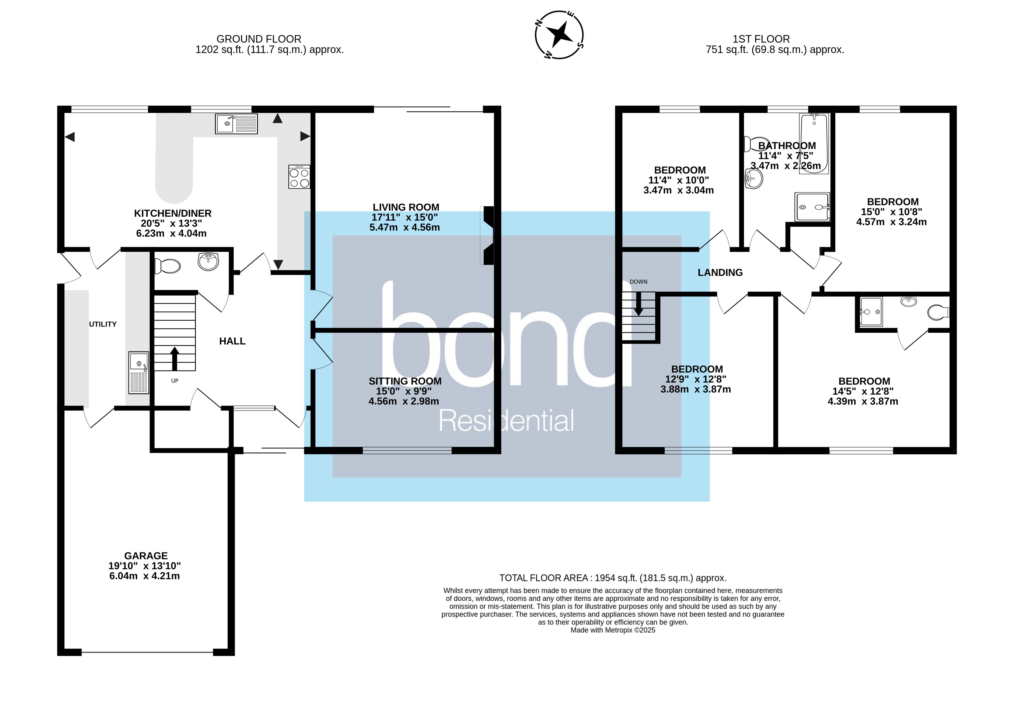 Floorplans For East Hanningfield, Chelmsford, Essex