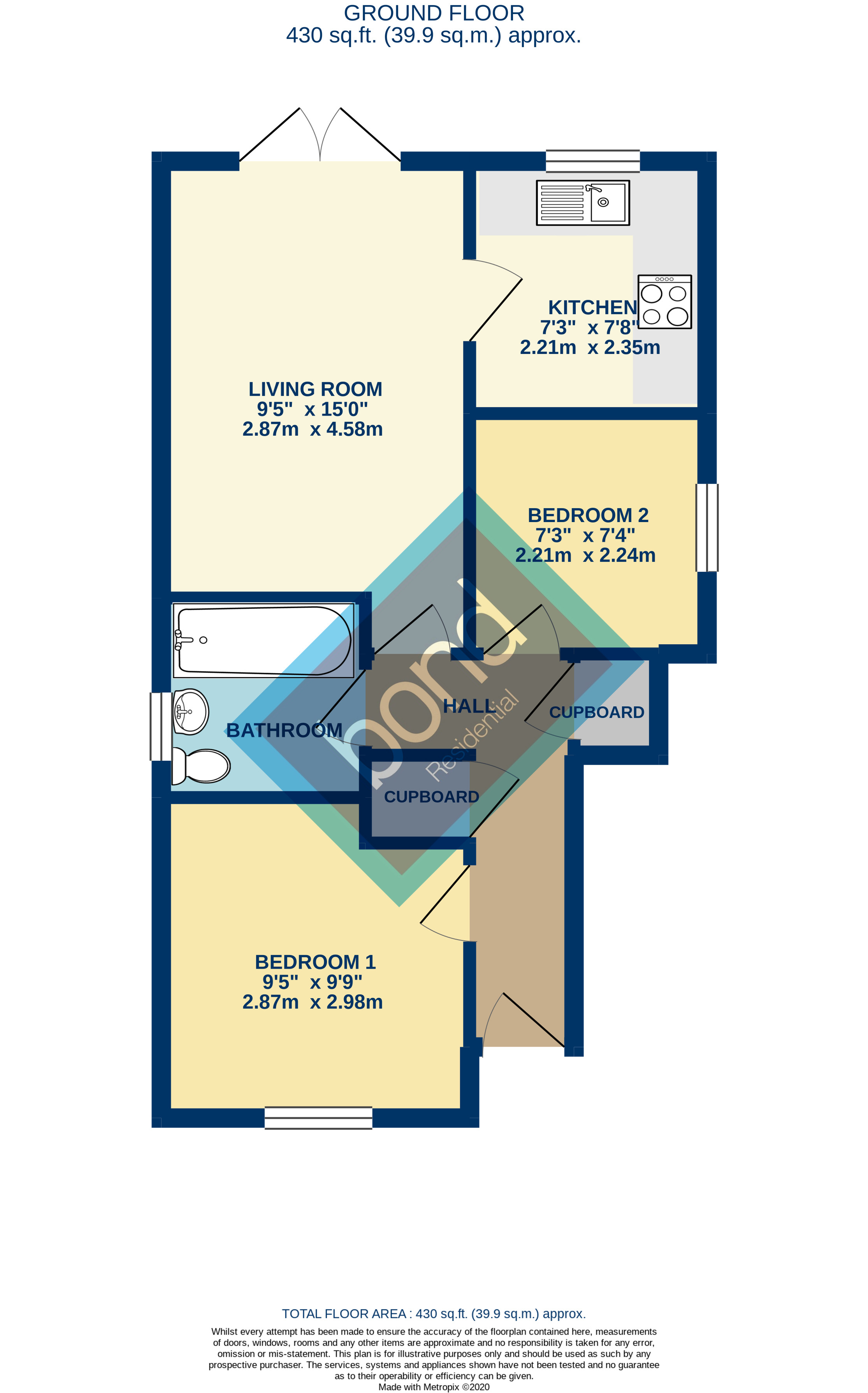 Floorplans For Cedar Avenue West, Chelmsford, Essex