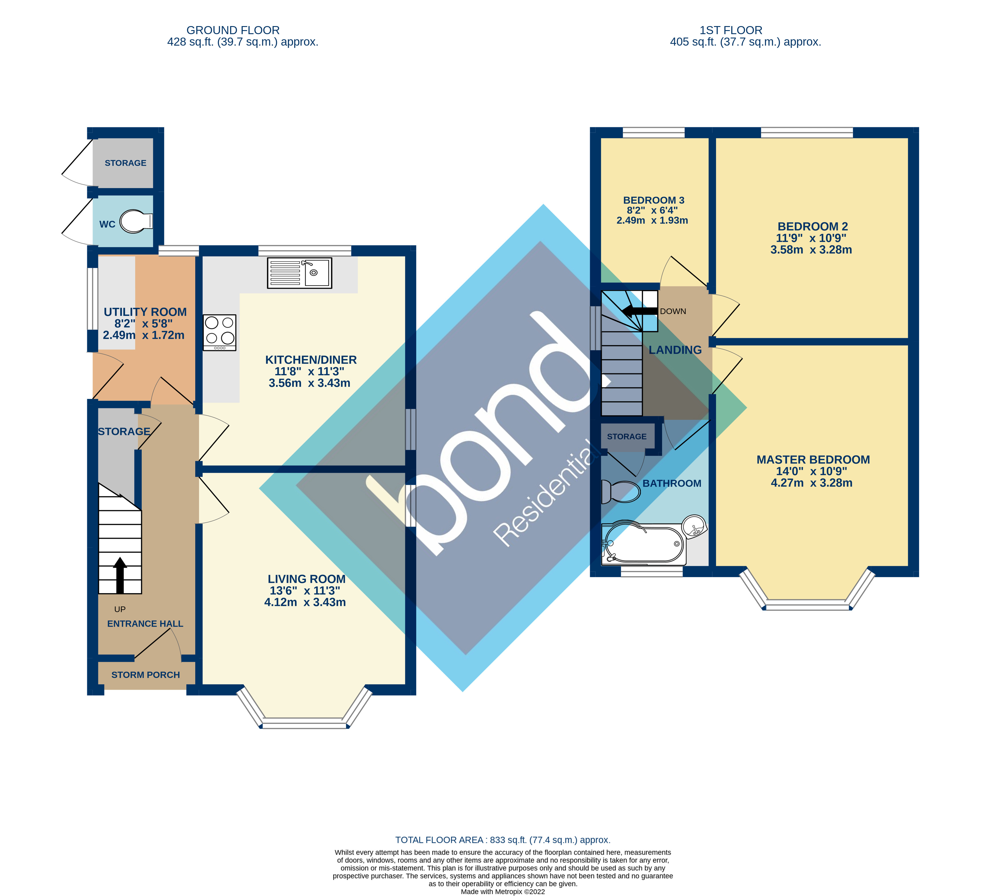 Floorplans For Writtle Road, Chelmsford, Essex