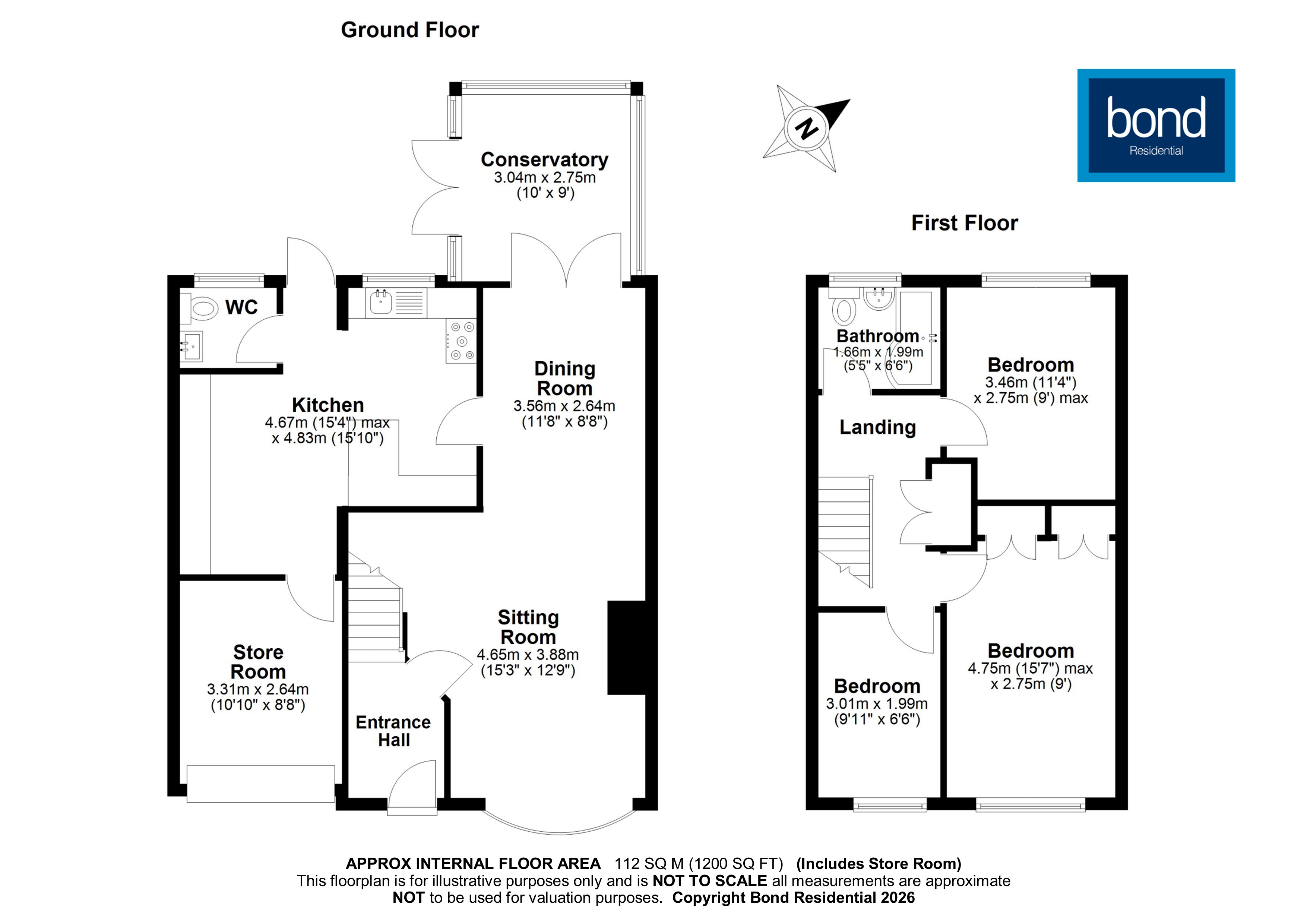 Floorplans For Great Baddow, Chelmsford, Essex