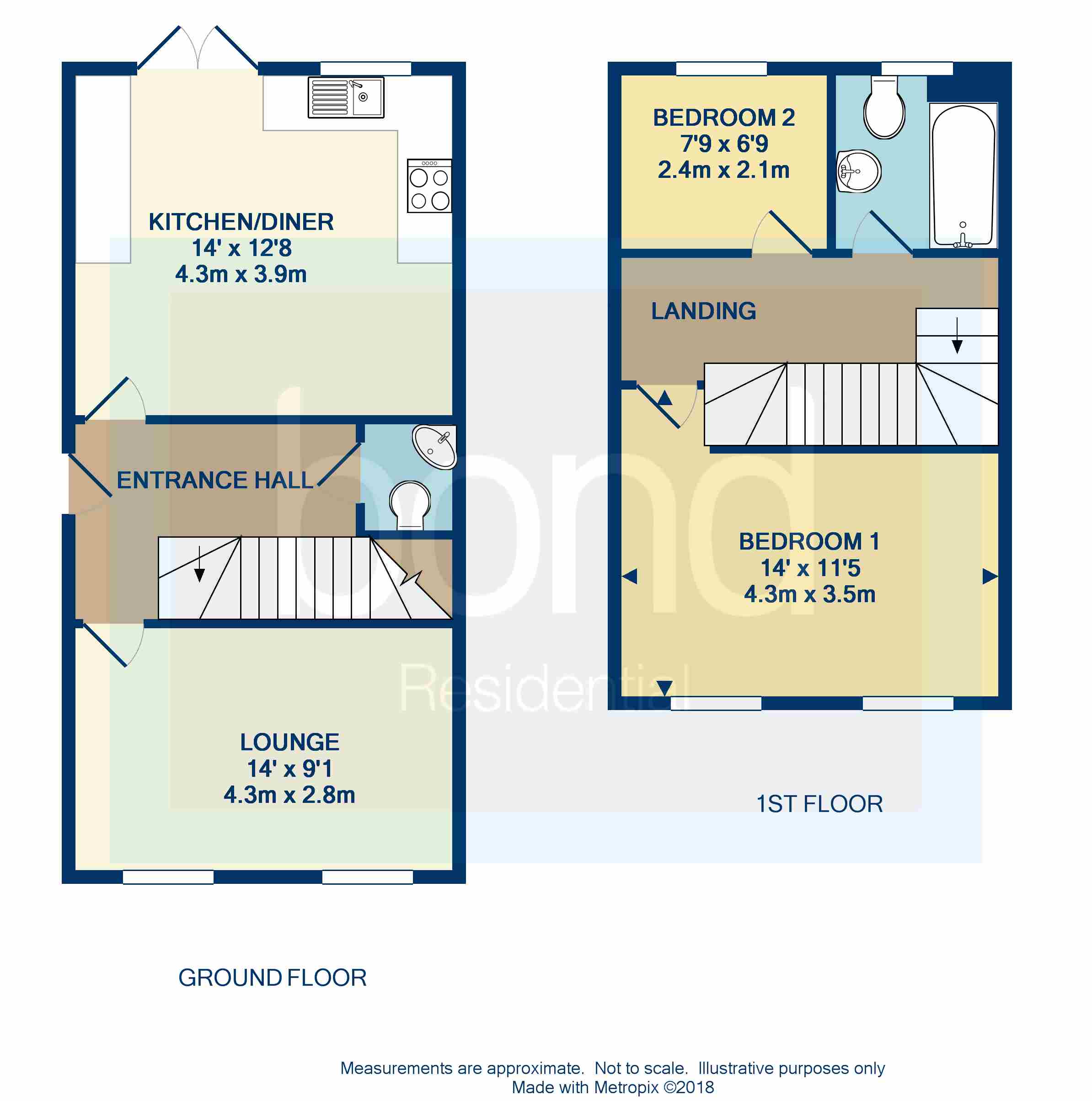 Floorplans For Moulsham Lodge, Chelmsford, Essex