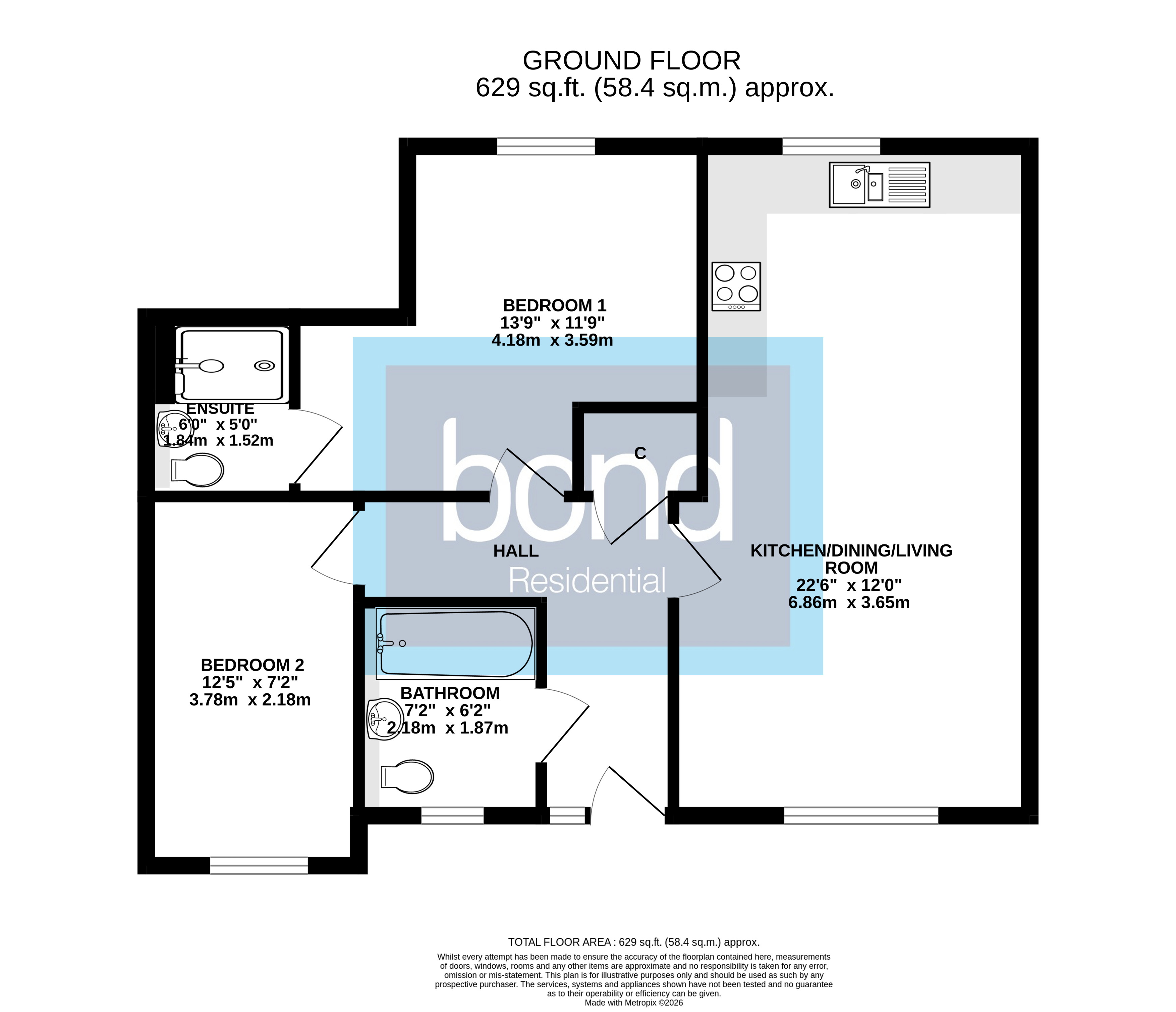 Floorplans For Hardy Close, Chelmsford, Essex
