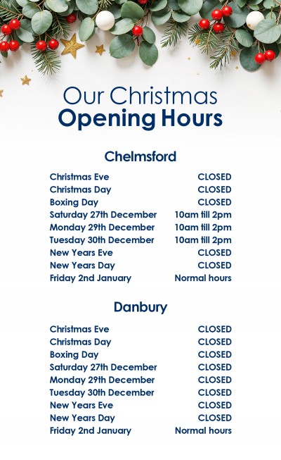 Christmas Opening Hours 2025